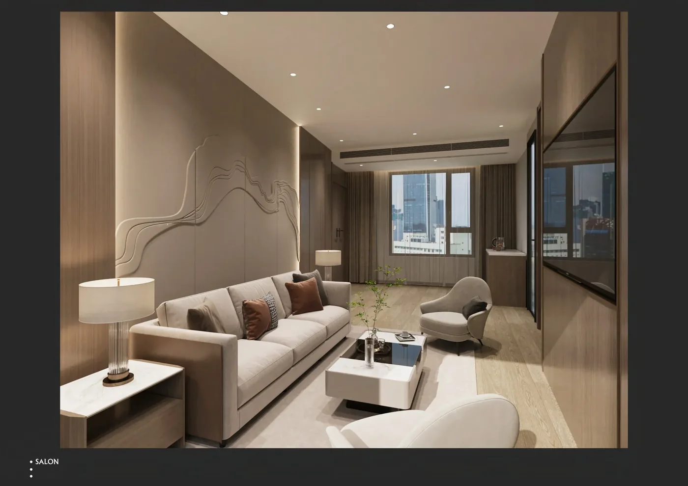 GEORGE Group hospitality built-in wardrobe and room casework wall